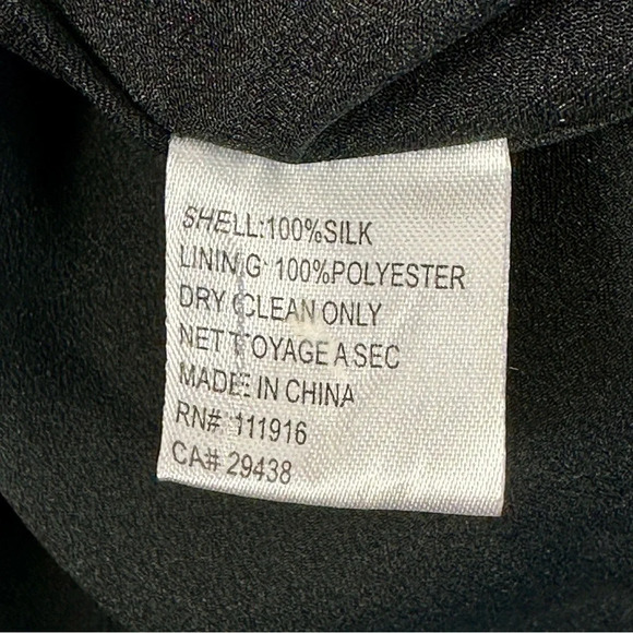 Yumi Kim Carla Silk Wrap Dress in Black Size Small - Picture 7 of 9